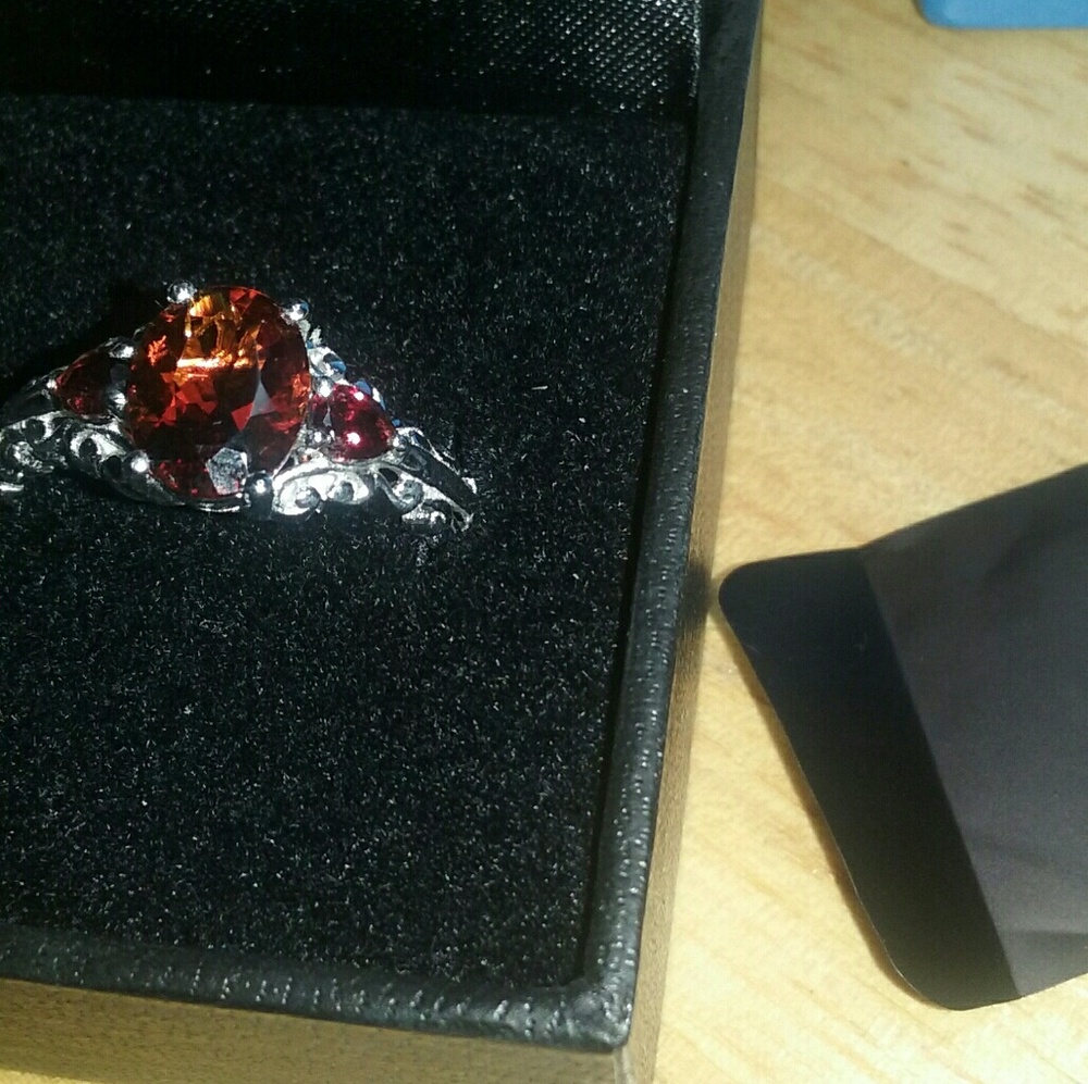 Rare Red Citrene Ring